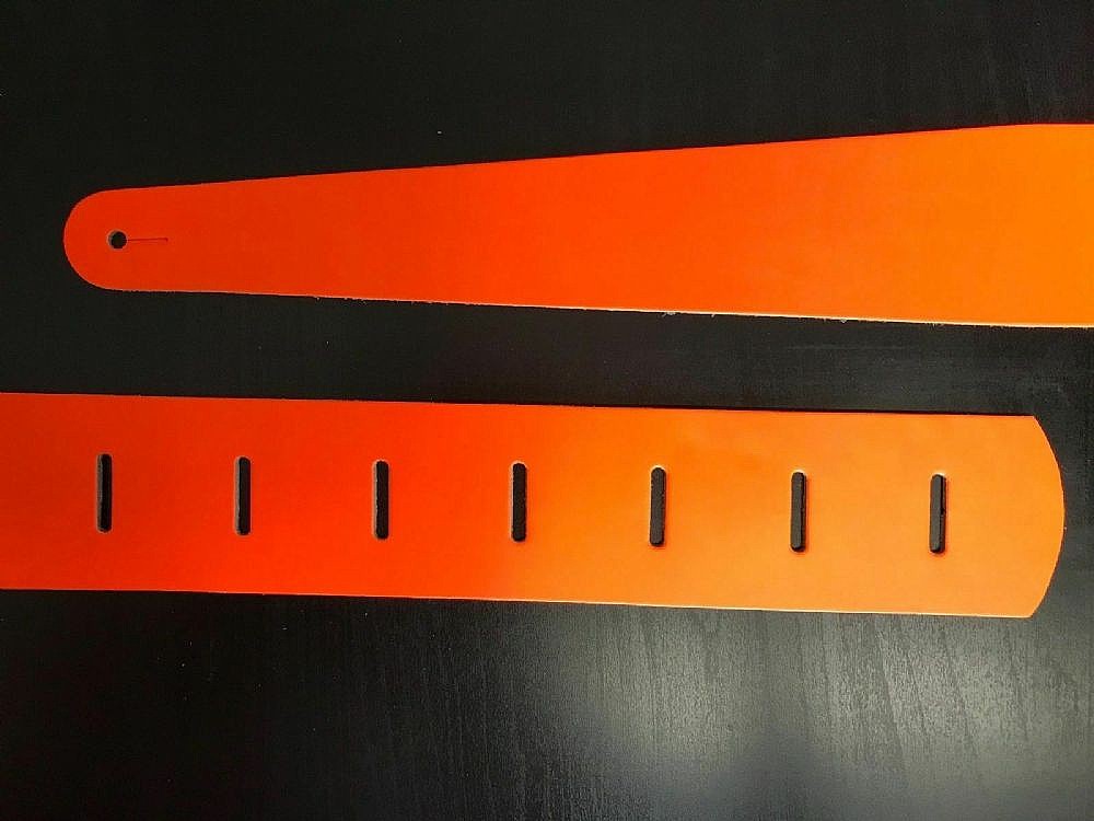 Guitar Strap - Fluorescent Orange (1.2)